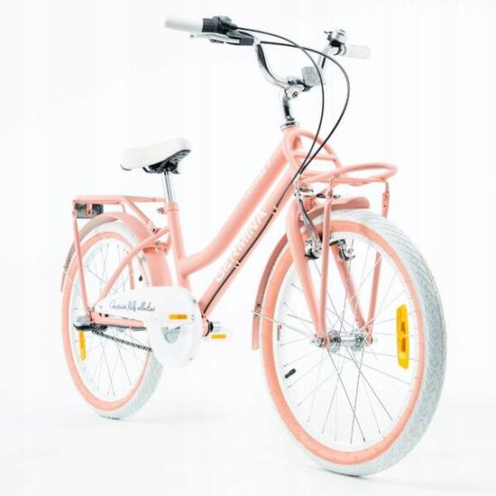 Rower dziecięcy GERMINA 20 cali dziewczęcy miejski z przerzutką Shimano