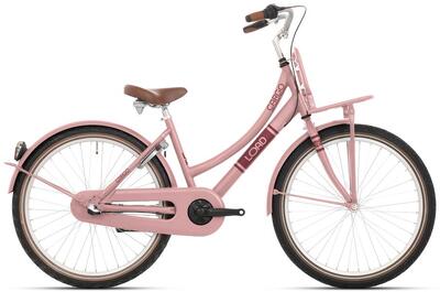 Bikefun kinderfiets load 20 inch met remnaaf - mahogany roze