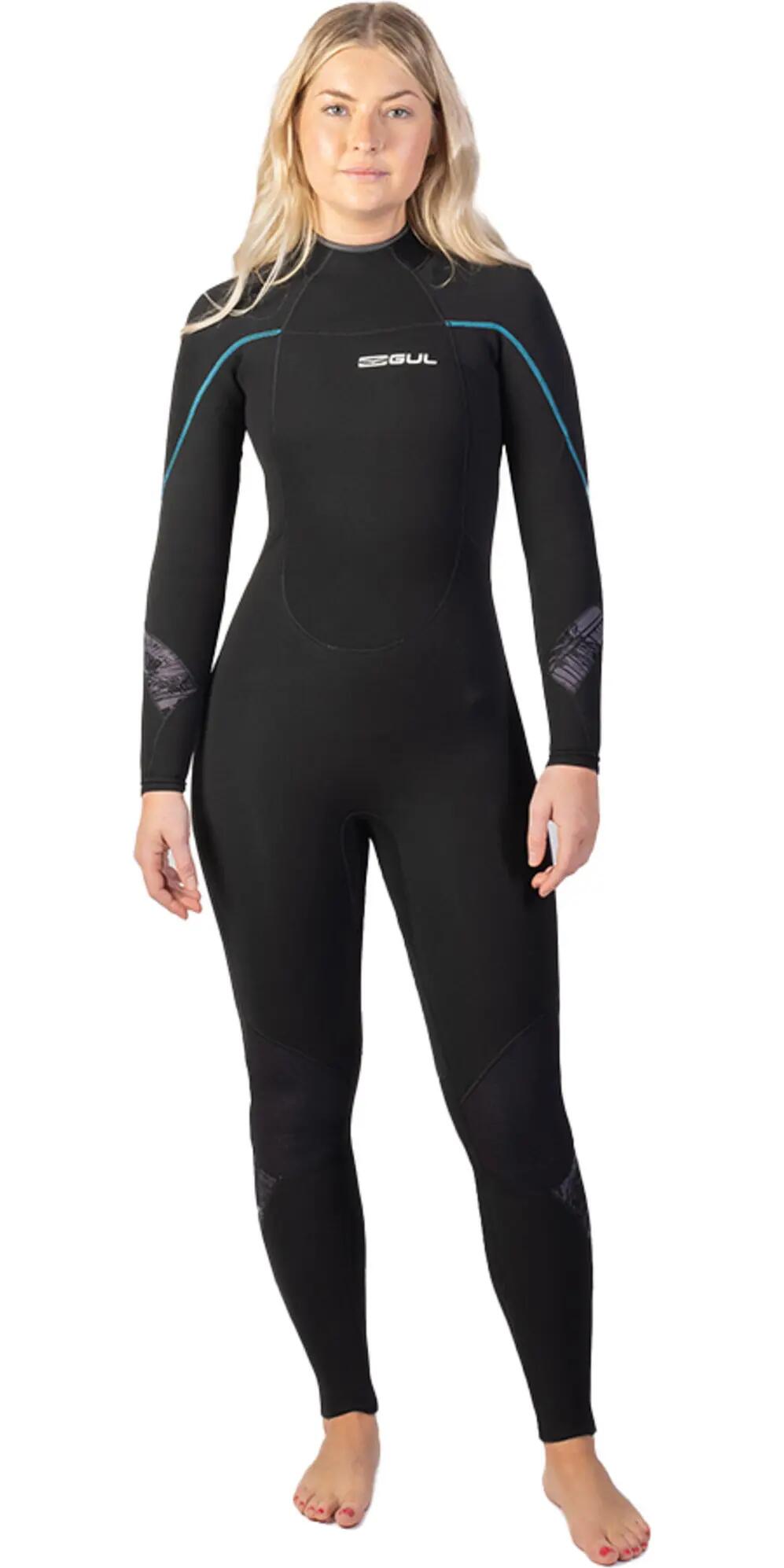 Combinaison de Surf Response 4/3mm Zip dos - Noir - Femme 3/7