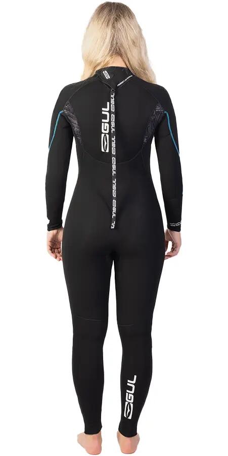 Combinaison de Surf Response 4/3mm Zip dos - Noir - Femme 2/7