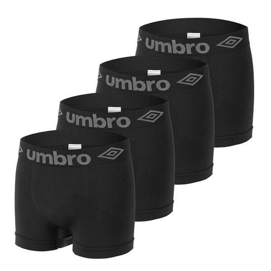 x4 Boxers Noir Homme Umbro AS1B2