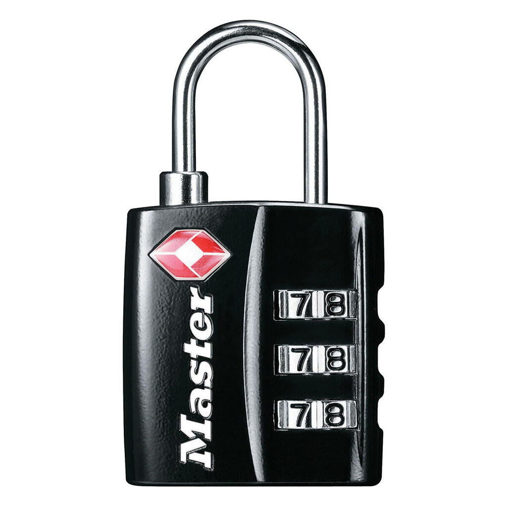 4680EURDBLK Combination Travel Padlock TSA Certified, Black,  5,5 x 3 x 2,6 cm