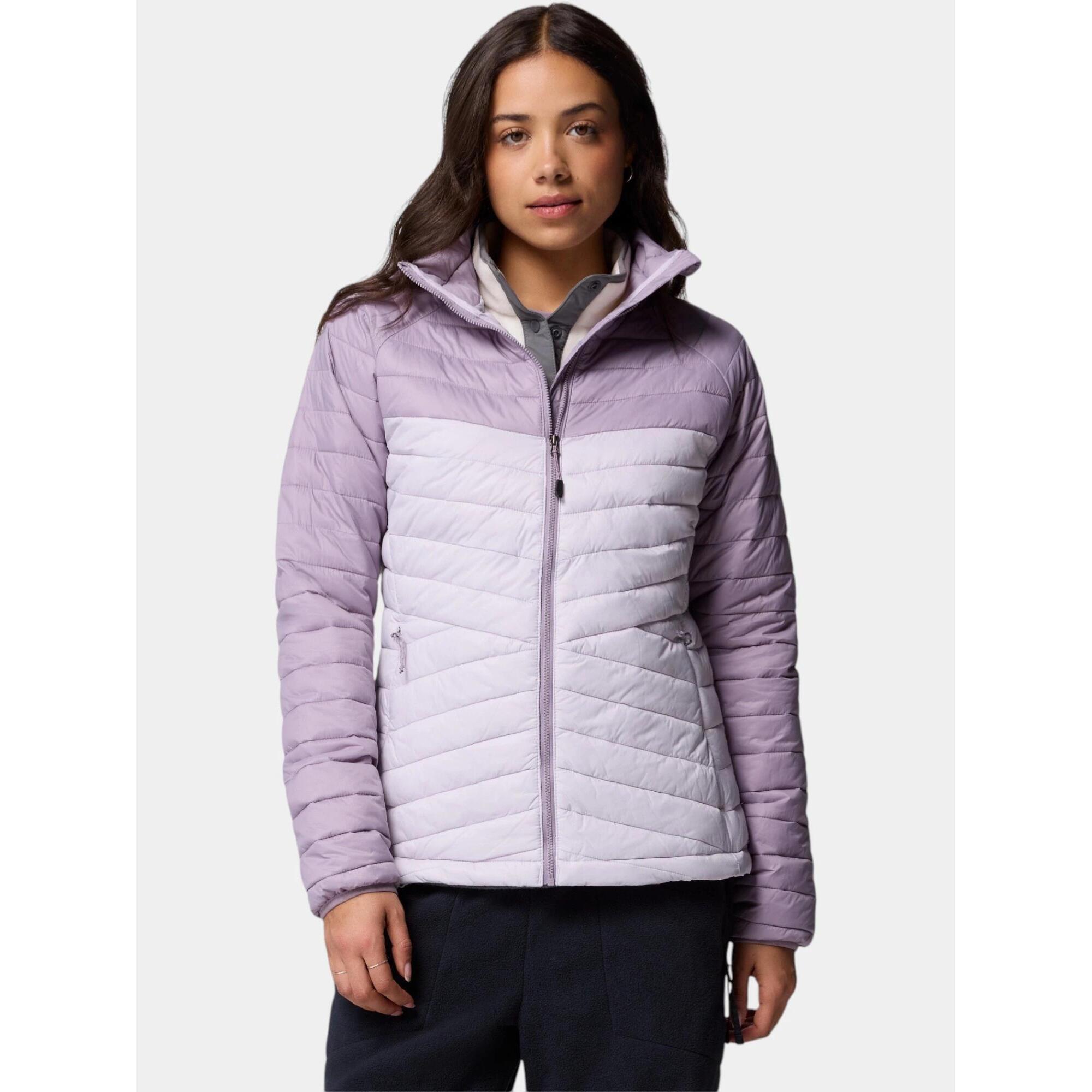 Columbia - Veste Transition Femme Powder Pass - Manteau - Violet - Decathlon