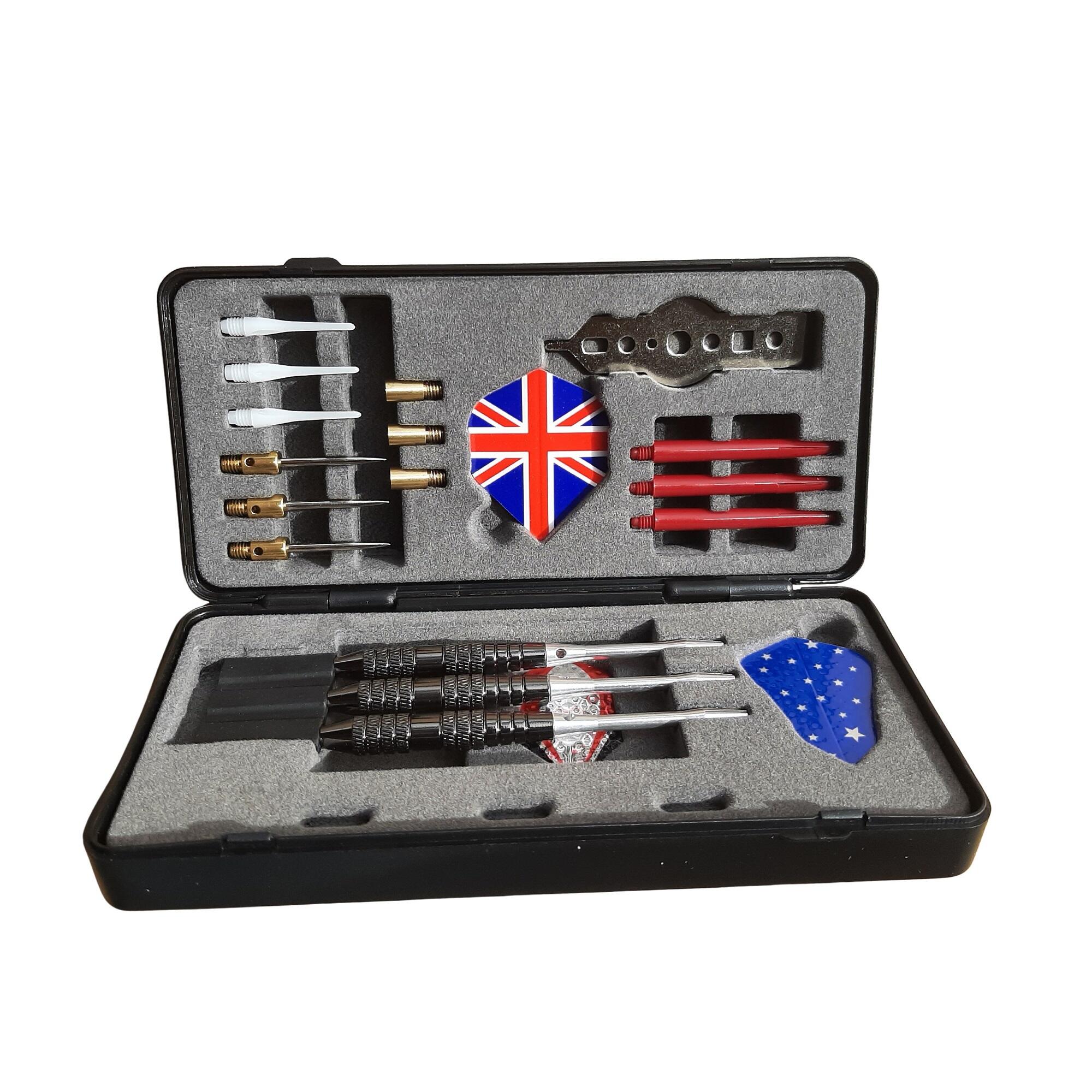 Šipky MASTER Black and Silver v dárkové krabičce 3ks - softip-steel 16g set 2/4