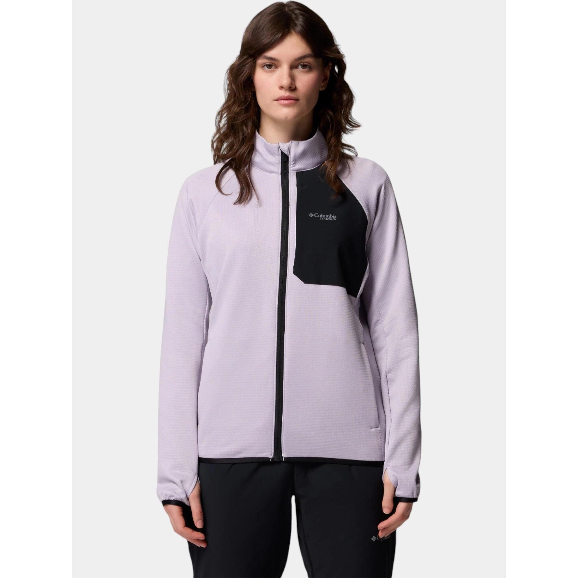 Columbia - Pull Femme Triple Canyon Grid Fz - Polaire - Violet - Decathlon