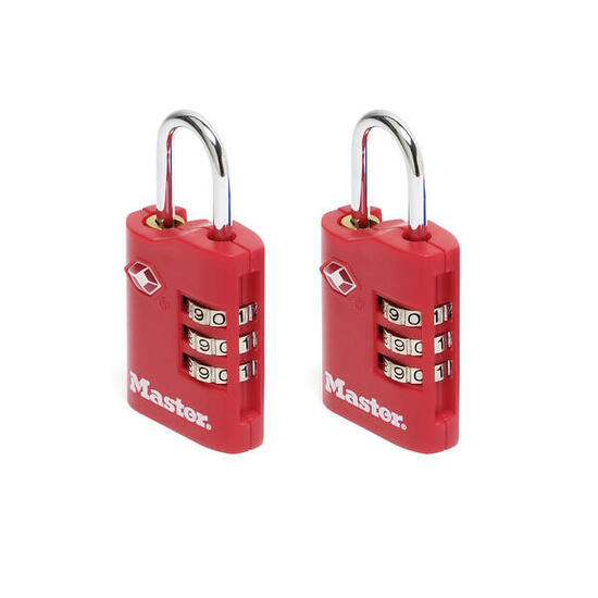 4686EURT Pack de 2 Cadenas à Combinaison TSA