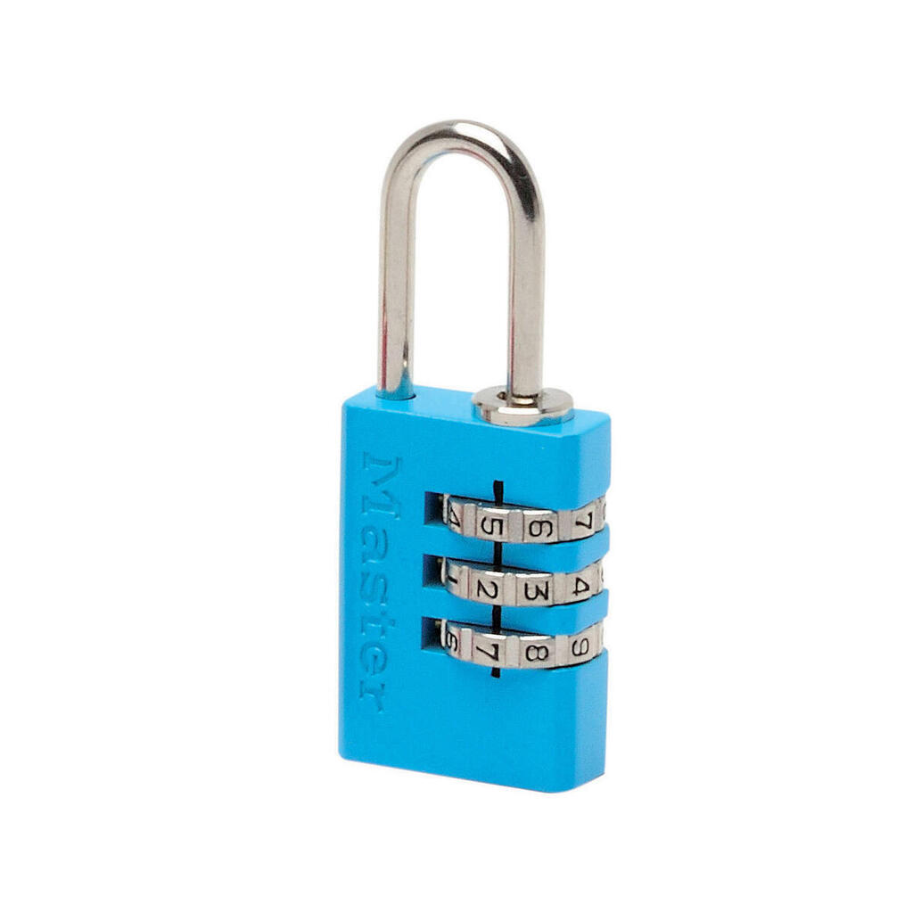 7620EURDCOLCC Combination Padlock in Aluminium, Random Color, 2 x 5,5 x 0,9 cm