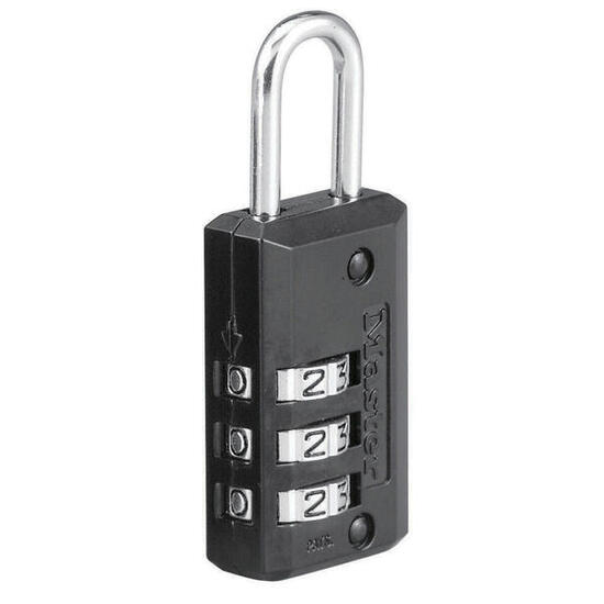 646EURD Cadenas à Combinaison avec Corp en Zinc, Noir, 6,3 x 2 x 1 cm