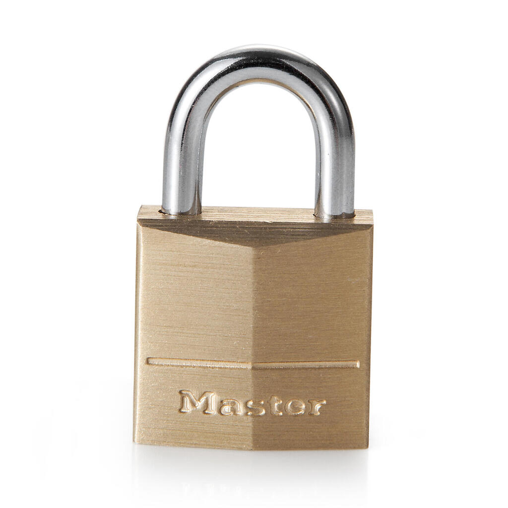 120EURD Small Key Padlock with Brass Body, Gold, 3,4 x 2 x 1 cm