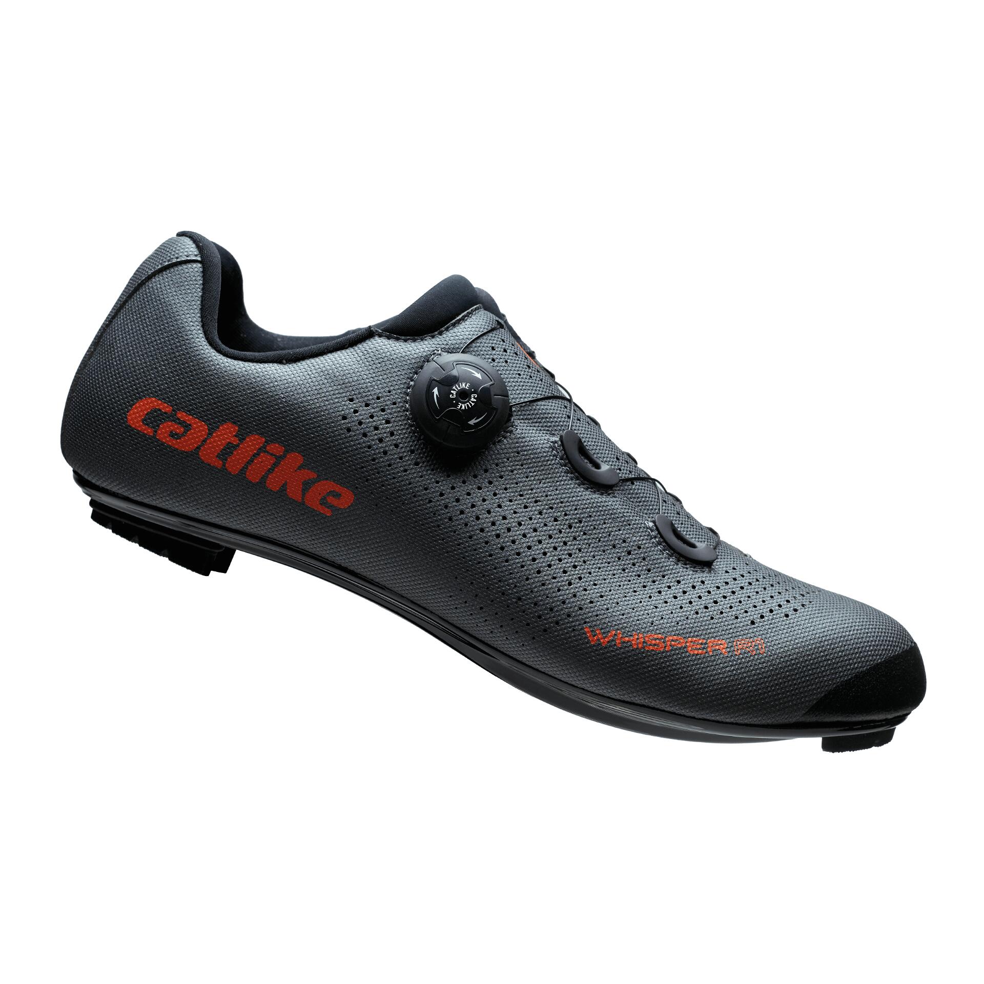 Chaussures Vélo Route Whisper R1 Nylon Gris 3/7