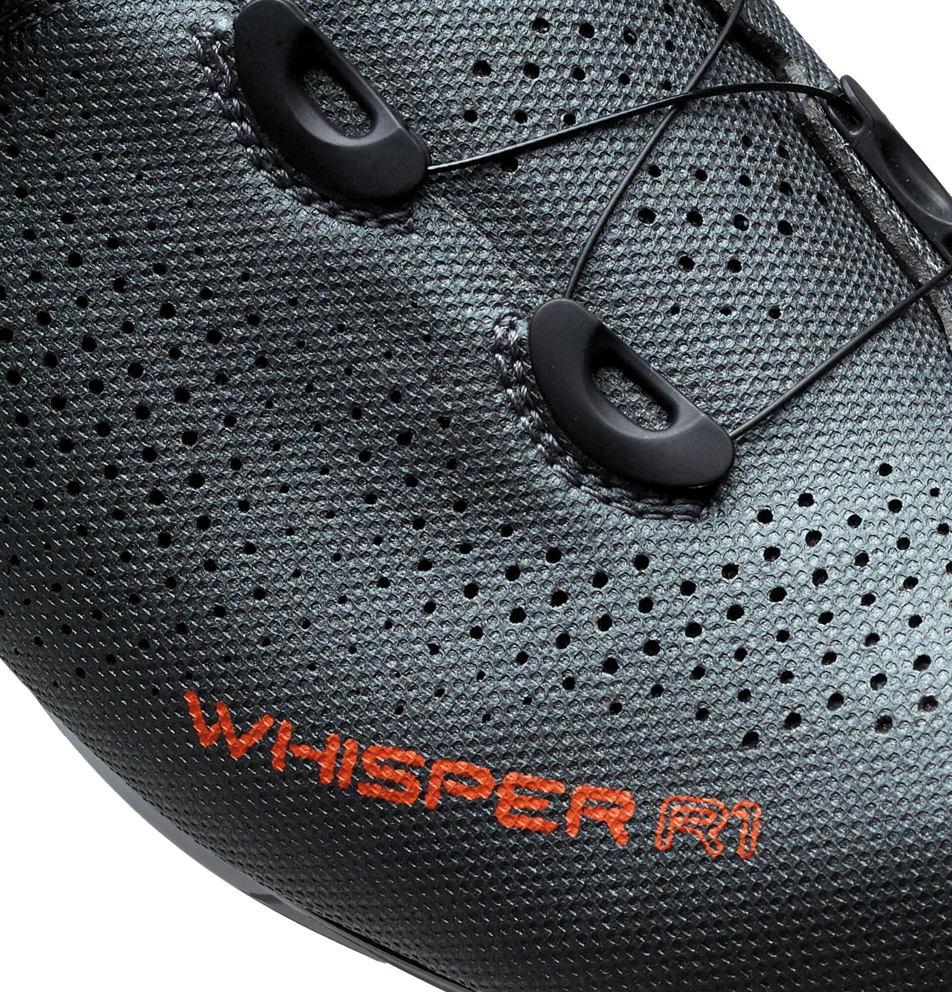 Chaussures Vélo Route Whisper R1 Nylon Gris 6/7