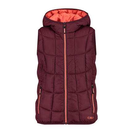 Doudoune à capuche sans manches fille CMP