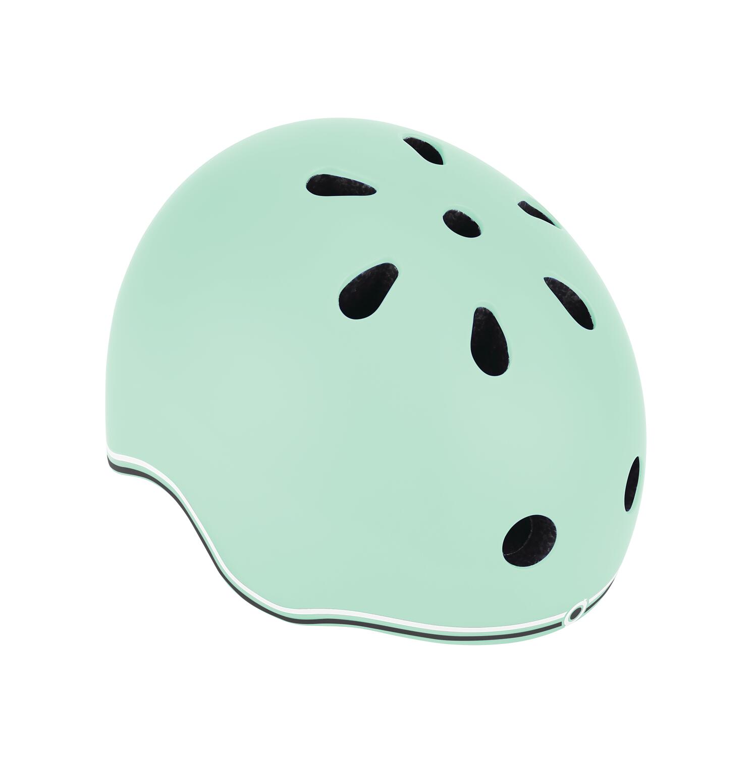 Casco bambino Globber Go Up Lights Verde pastello 8/13