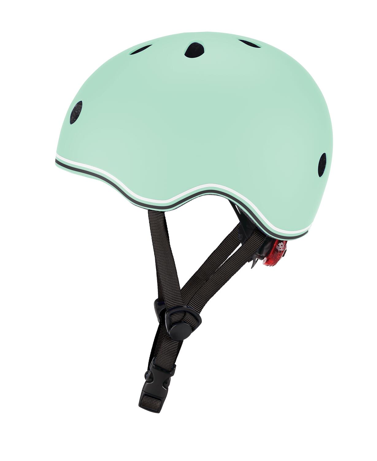 Casco bambino Globber Go Up Lights Verde pastello 10/13