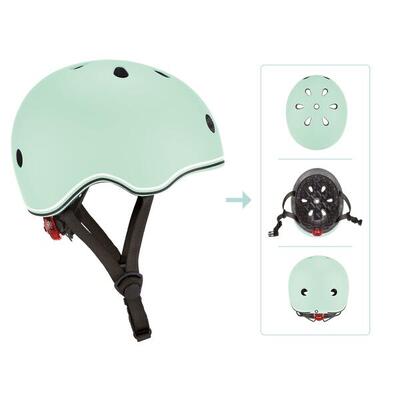 GLOBBER HELM GO-UP LIGHTS Gr. XXS/XS 45-51 salbei grün