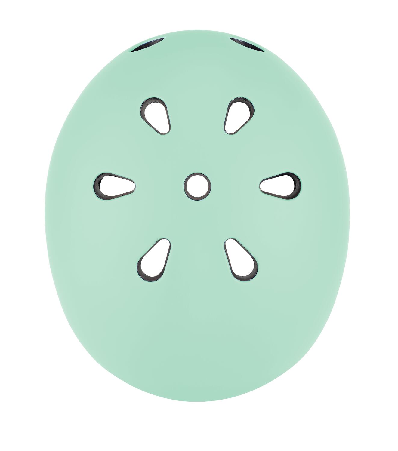 Casco bambino Globber Go Up Lights Verde pastello 6/13