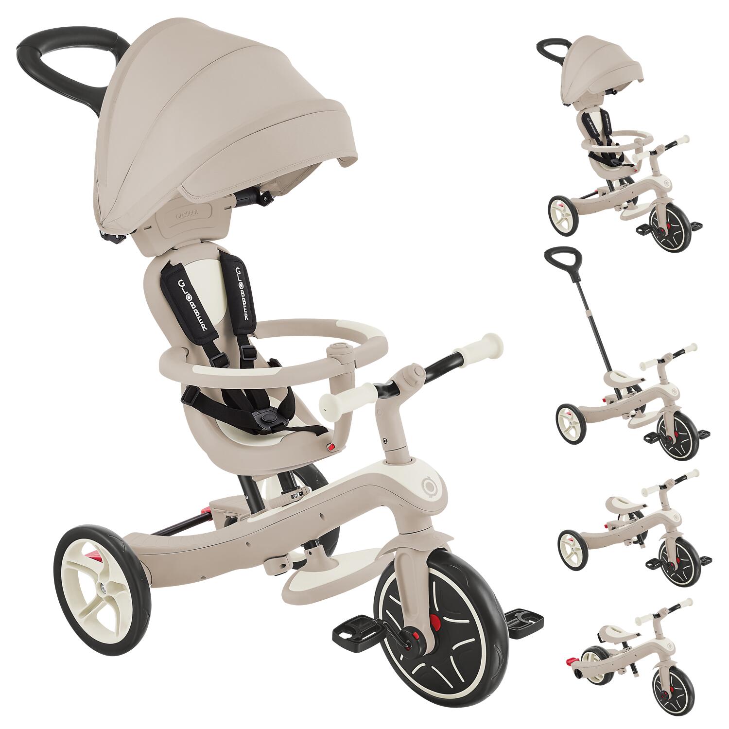 Tricycle évolutif EXPLORER 4 en 1 DELUXE ECO - Taupe 2/7