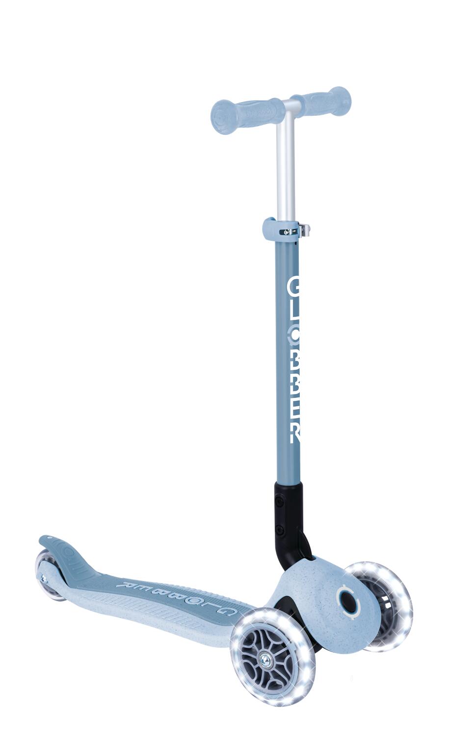 Globber Primo ECO foldable lights step in blueberry 8/14