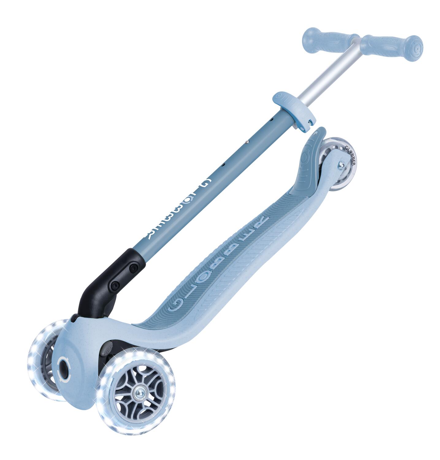 Globber Primo ECO foldable lights step in blueberry 10/14