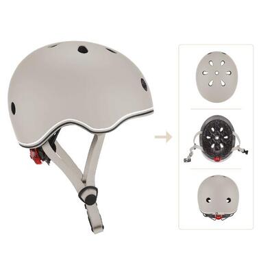 GLOBBER HELM GO-UP LIGHTS Gr. XXS/XS 45-51 taupe