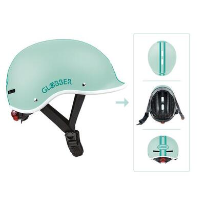 GLOBBER HELM MASTER LIGHTS Gr. XS/S 47-51 pastellrosa