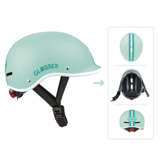 GLOBBER HELM MASTER LIGHTS Gr. XS/S 47-51 pastellrosa