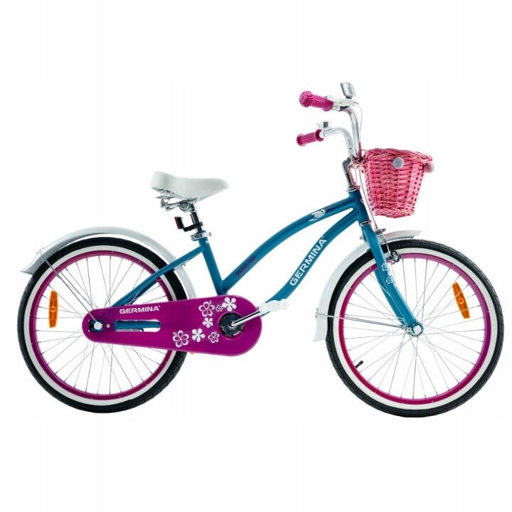 Rower dziecięcy dla dziewczynki cruiser plażowy miejski GERMINA 20