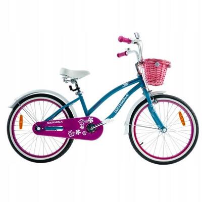 Rower dziecięcy dla dziewczynki cruiser plażowy miejski GERMINA 20
