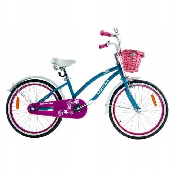 Rower dziecięcy dla dziewczynki cruiser plażowy miejski GERMINA 20