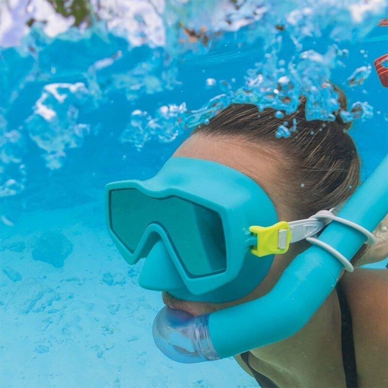 Snorkelbril en -buis voor Kinderen Bestway Blauw 6/7