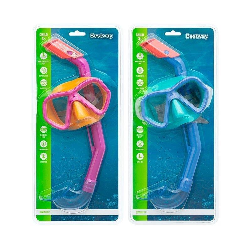 Óculos de Mergulho com Tubo Infantis Bestway Azul 6/7