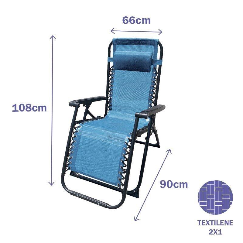 Silla Plegable Marbueno Azul 3/5