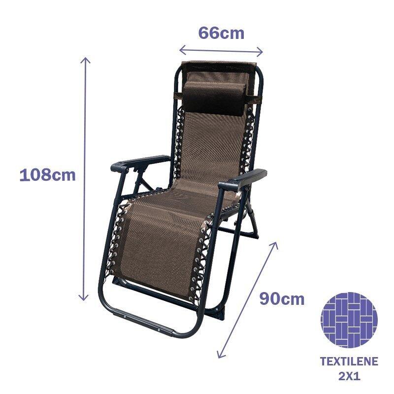 Silla Plegable Marbueno Marrón 4/5