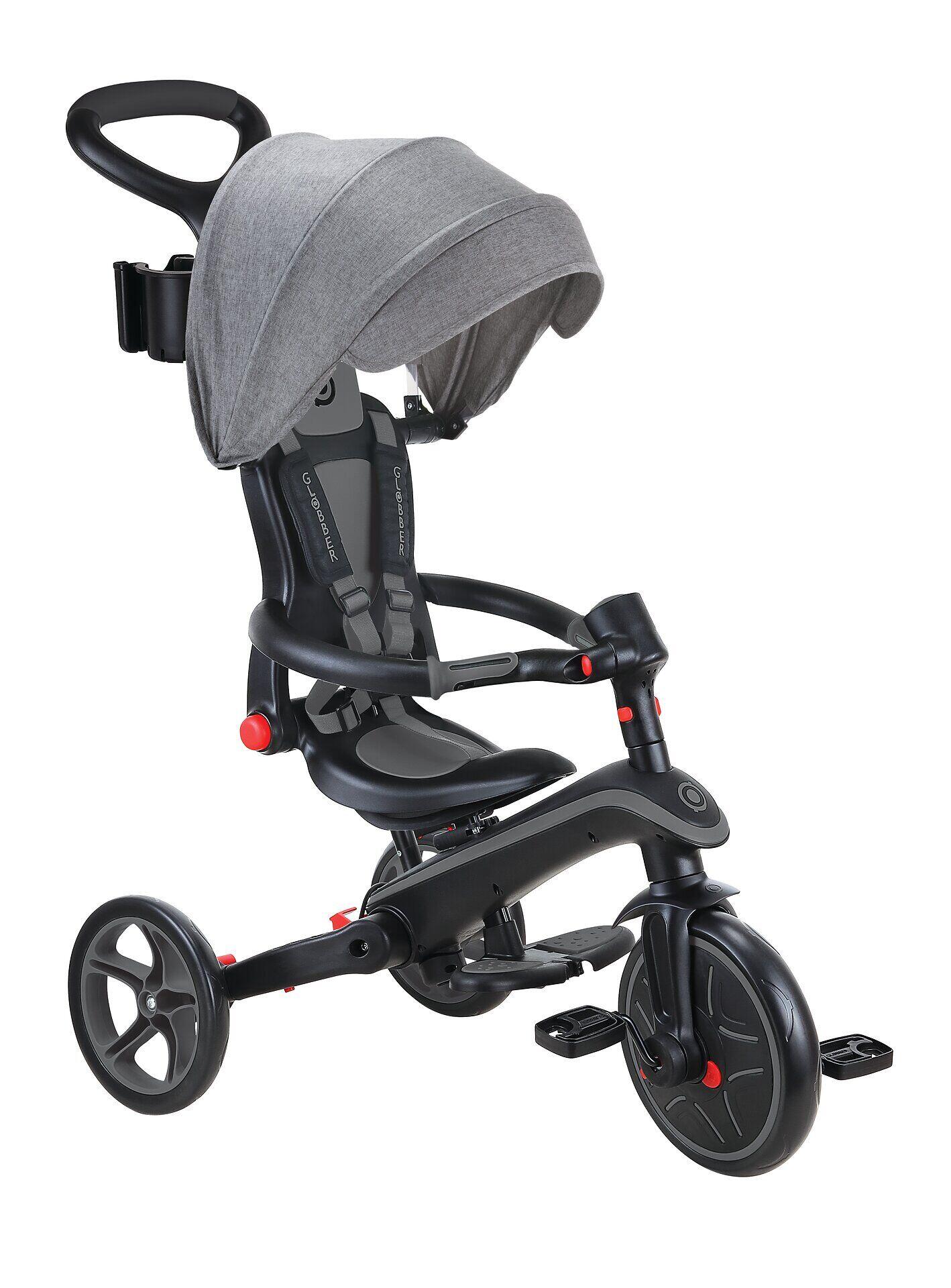 Tricycle EXPLORER 4-en-1 Évolutif et Pliable - Gris 9/14