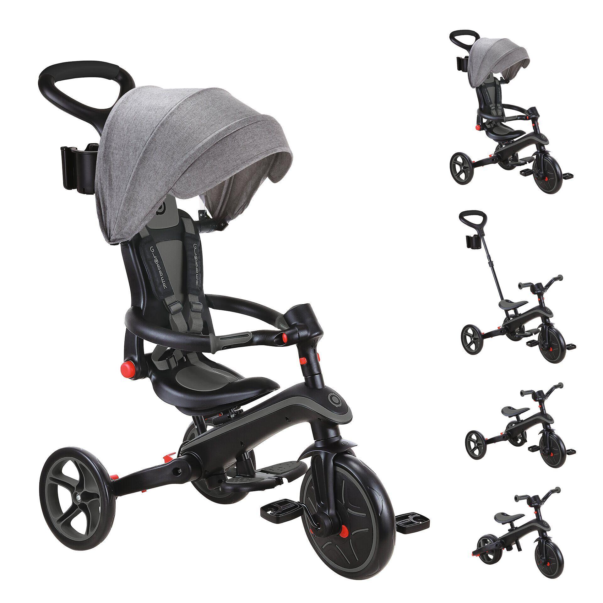 Tricycle EXPLORER 4-en-1 Évolutif et Pliable - Gris 8/14