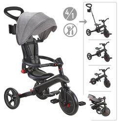 Tricycle EXPLORER 4-en-1 Évolutif & Pliable - Rose pastel