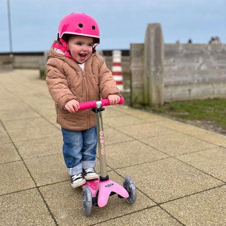 Patinete Scooter 3 Ruedas Micro Mini Deluxe LED Glow rosa 7/7