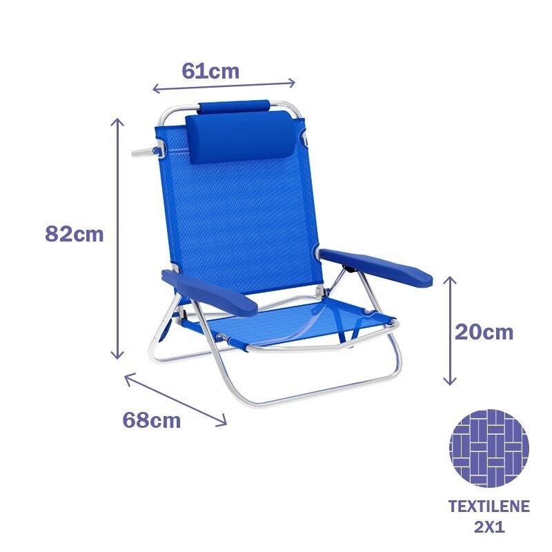 Sedia Pieghevole Marbueno Azzurro 4/4