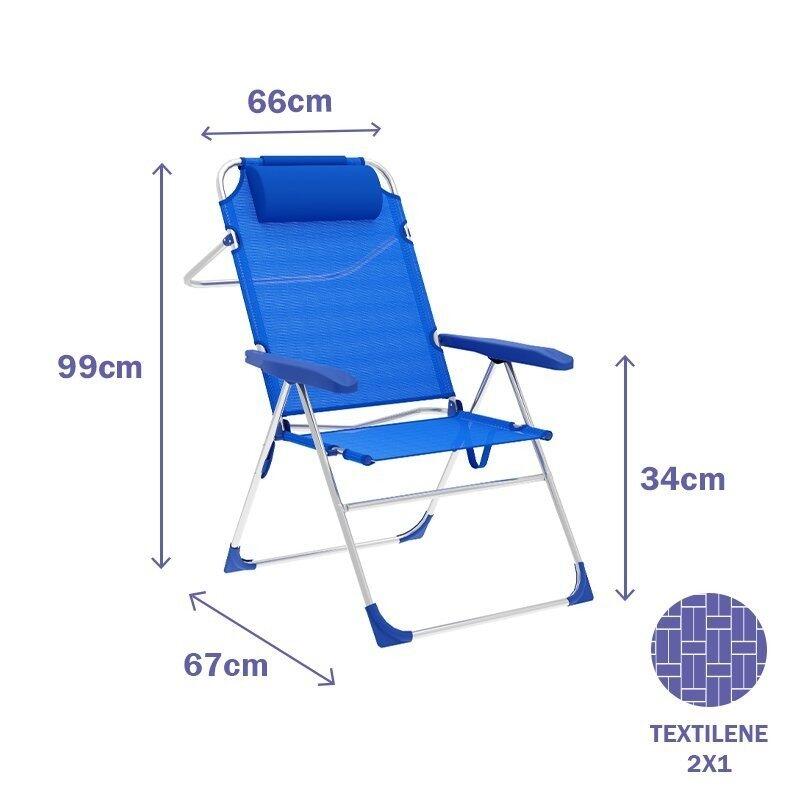 Sedia Pieghevole Marbueno NA Azzurro 4/4
