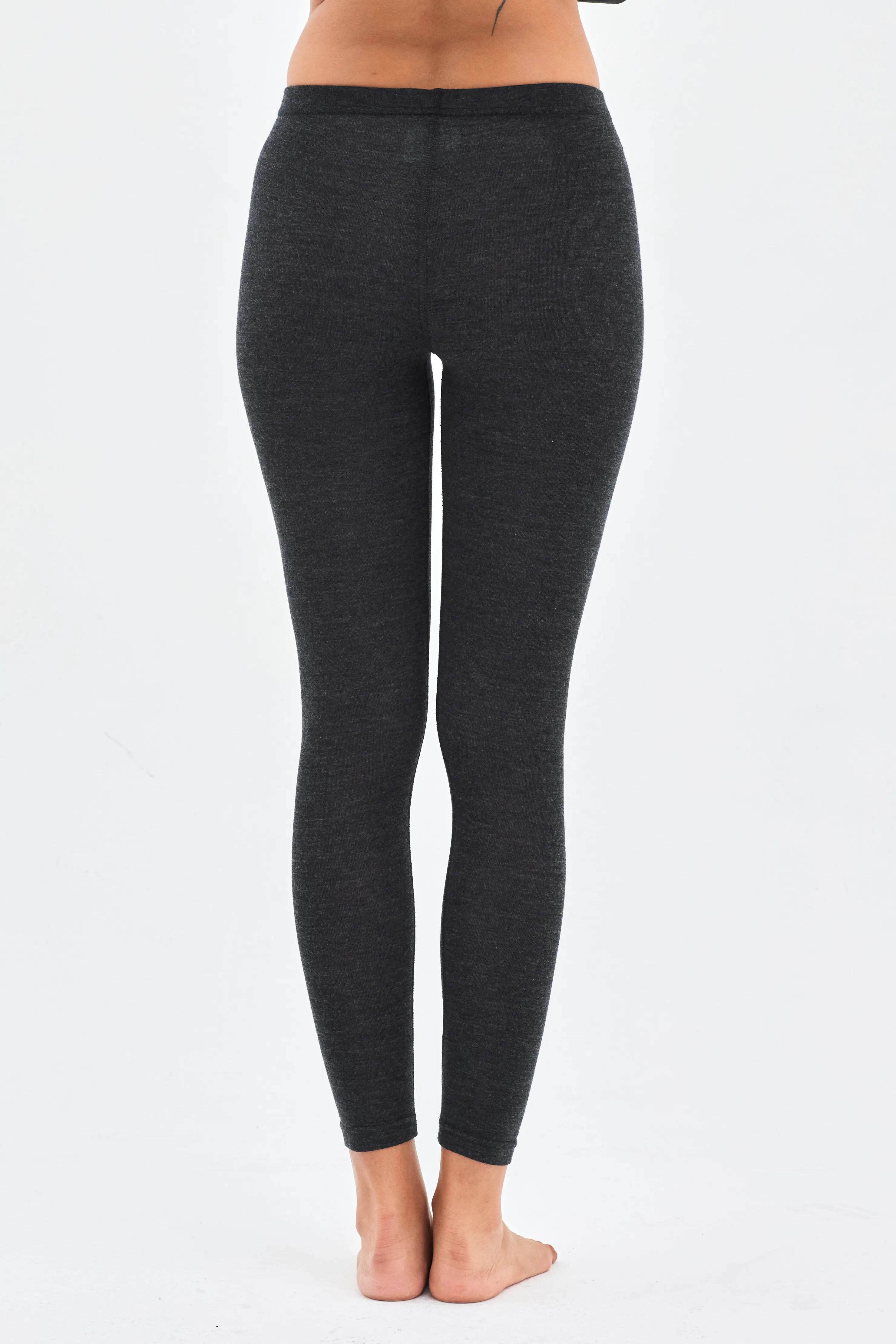 Norte - Legginsy z 100% wełny merino (195 g/m²) M, Antrasit 4/4
