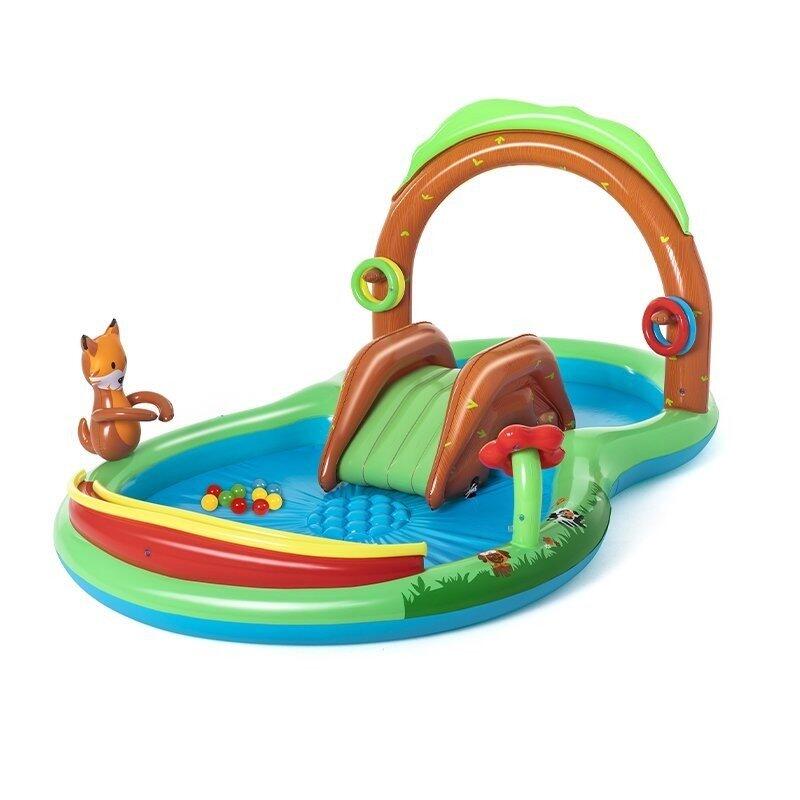 Bestway Aire de jeux avec pataugeoire Friendly Woods 295 x 199 x 130 cm 2/7