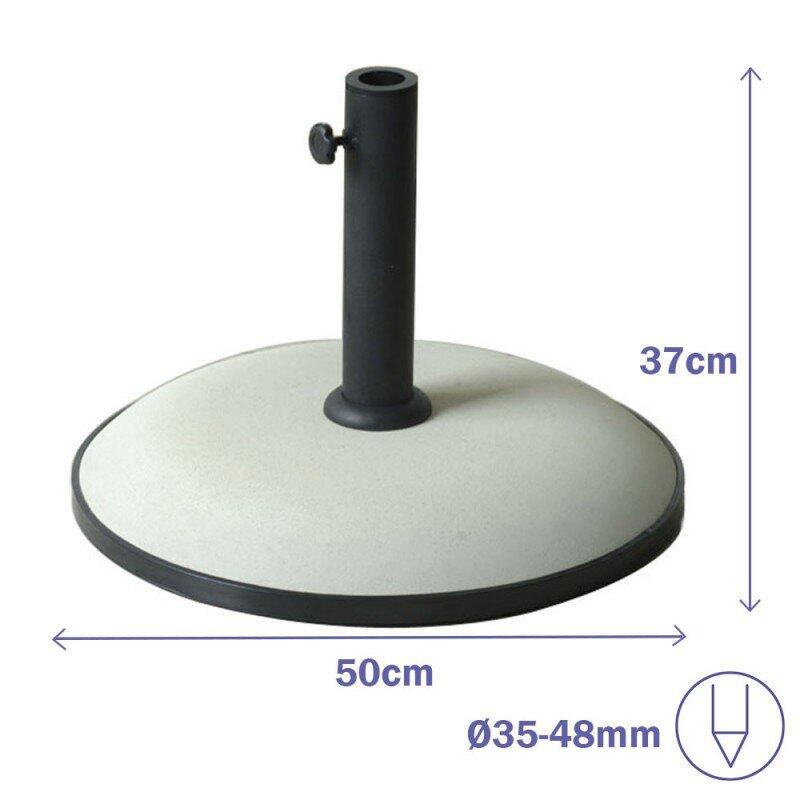 Base de sombrinha Marbueno 25KG para exteriores 3/4