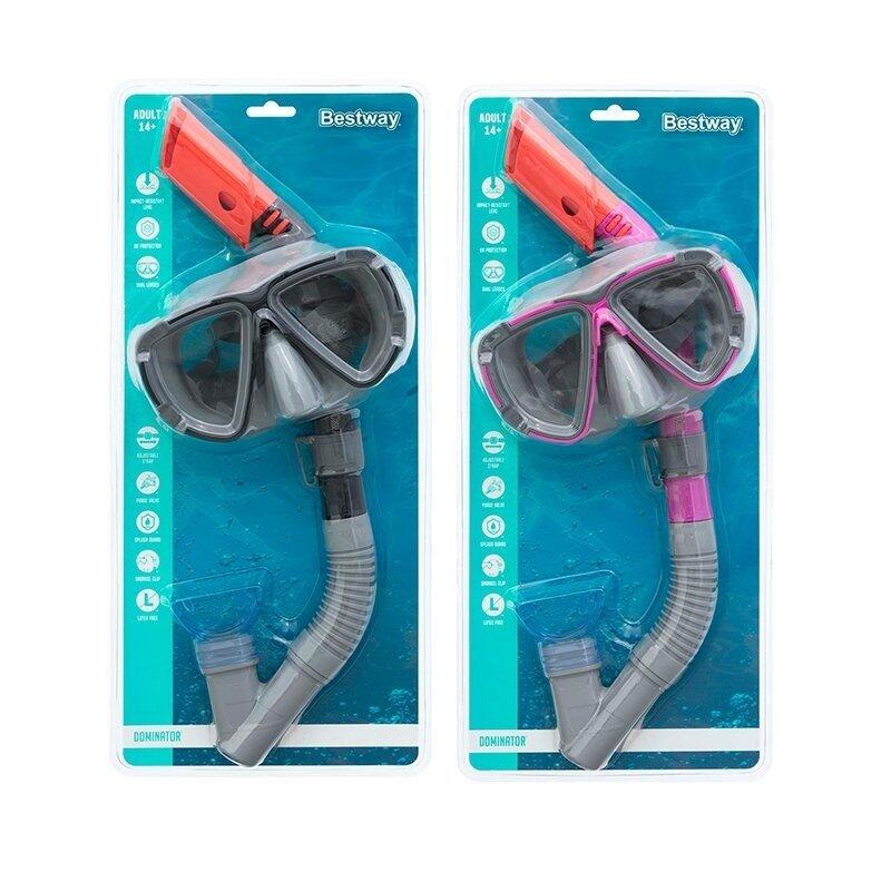 Óculos de Mergulho com Tubo Bestway Preto 6/7