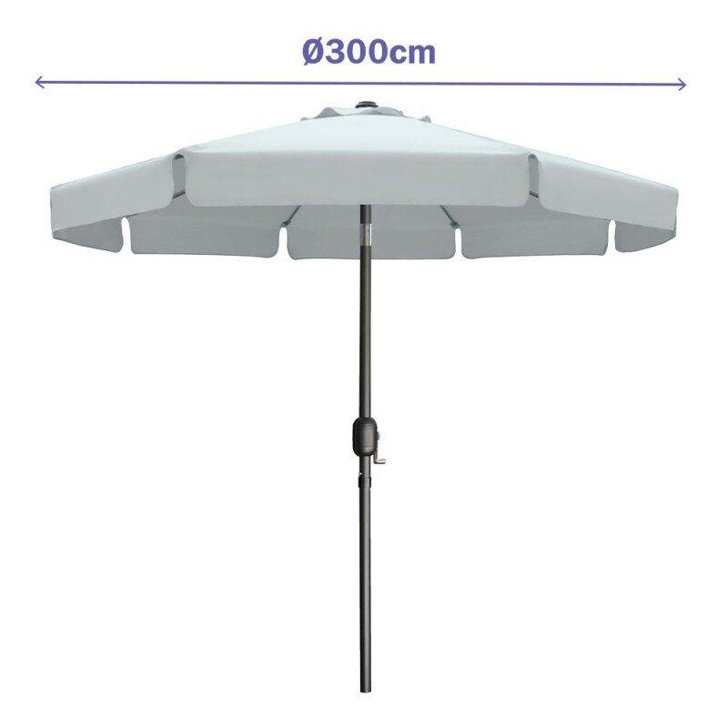 Sombrilla de Jardín Marbueno 300 cm con Estructura de Acero 4/4