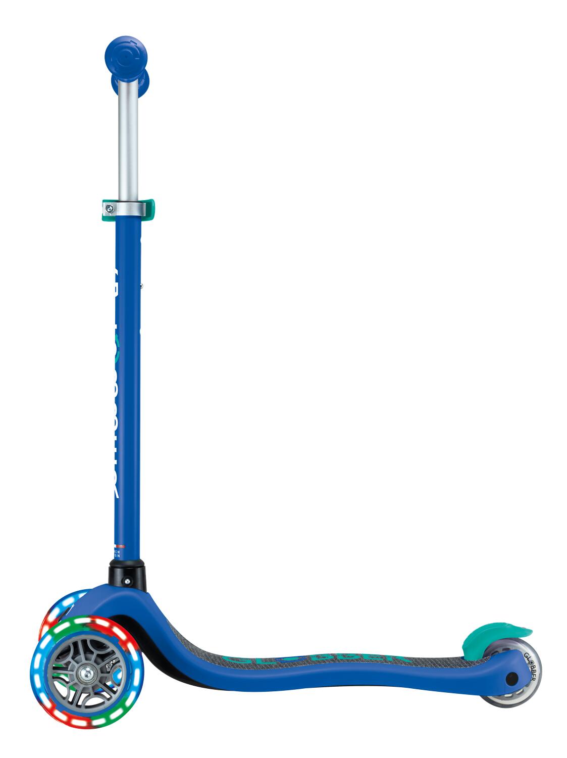Trottinette Mini tRougetinette  Primo Lights  Navy Blue - Emerald vert 5/7
