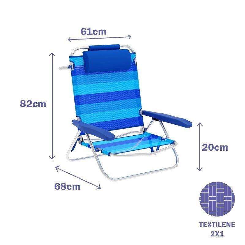 Sedia Pieghevole Marbueno Azzurro 4/4