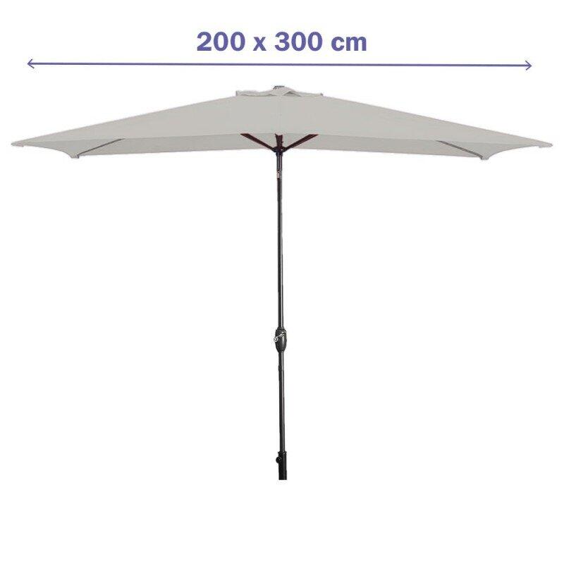 Sombrilla Marbueno 200x300 cm con Estructura de Acero 3/4