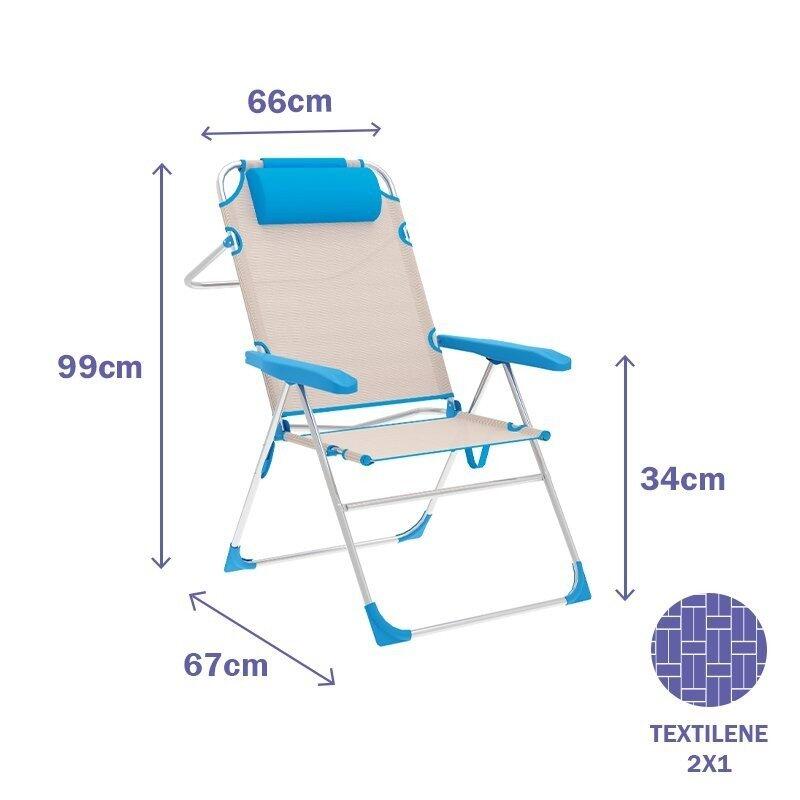 Silla Plegable Marbueno Beige 3/4