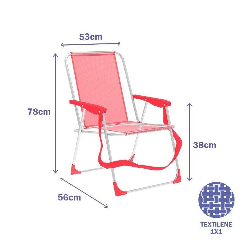 Silla Plegable Marbueno Coral 3/4