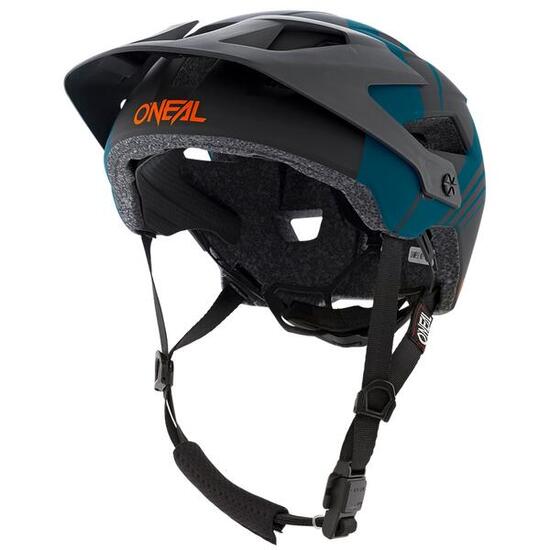 Casque VTT DEFENDER NOVA, noir/pétrole